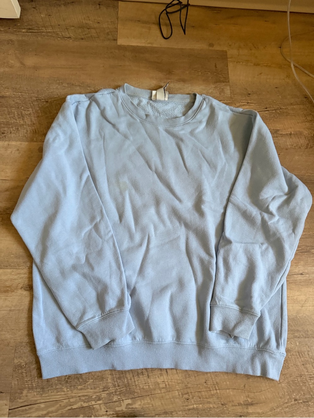 Home Essentials Men's Light Blue Crewneck Sweatshirt
